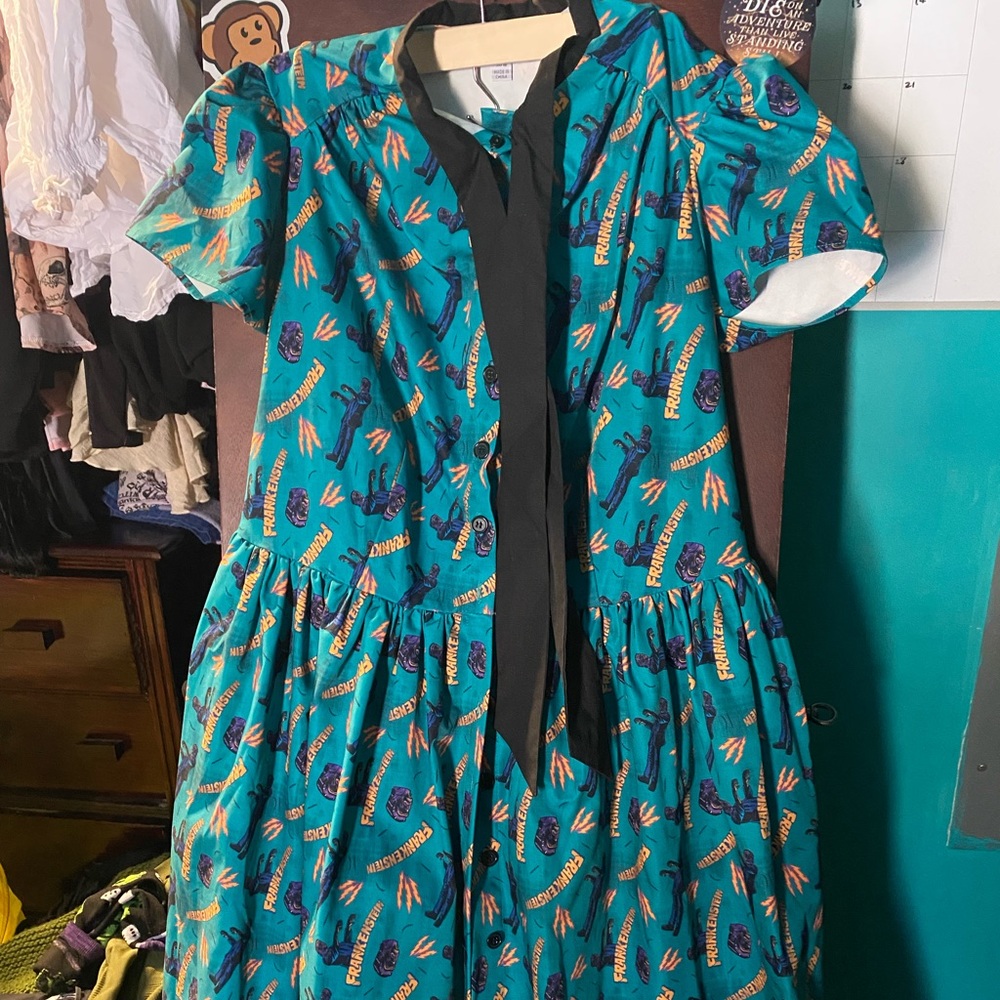 Unique vintage universal monsters Frankenstein dress